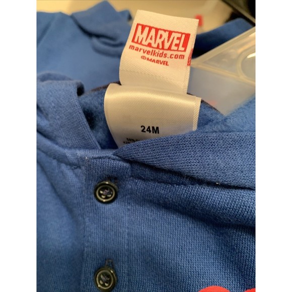 2 Piece Marvel Spiderman Jogging Suit Blue / Red Toddler Boys Choose Your Size - Picture 14 of 16